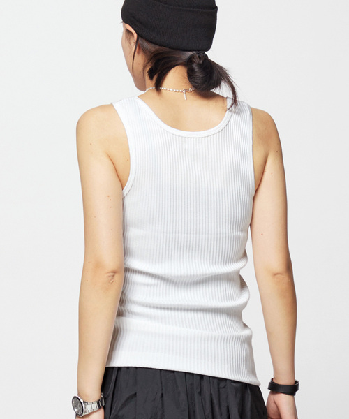 AP STUDIO（エーピーストゥディオ）の「【TanC TOKYO/タンクトウキョウ】SKIN tanktop（タンクトップ・レディース・ホワイト・FREE）」の3枚目の写真