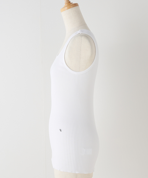 AP STUDIO（エーピーストゥディオ）の「【TanC TOKYO/タンクトウキョウ】SKIN tanktop（タンクトップ・レディース・ホワイト・FREE）」の9枚目の写真