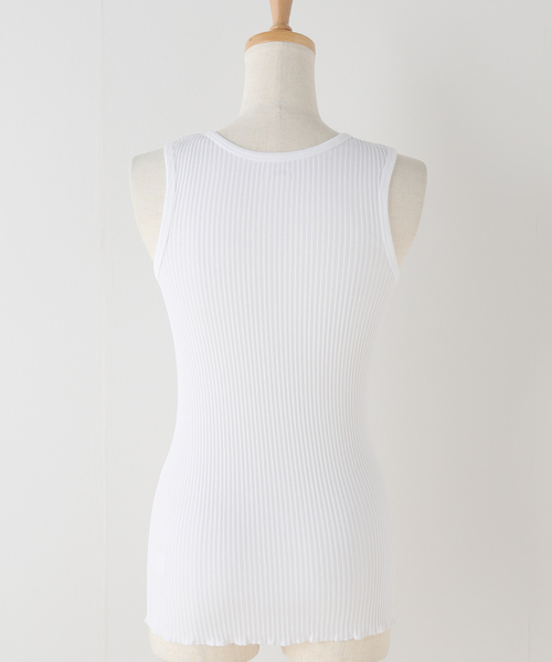 AP STUDIO（エーピーストゥディオ）の「【TanC TOKYO/タンクトウキョウ】SKIN tanktop（タンクトップ・レディース・ホワイト・FREE）」の10枚目の写真