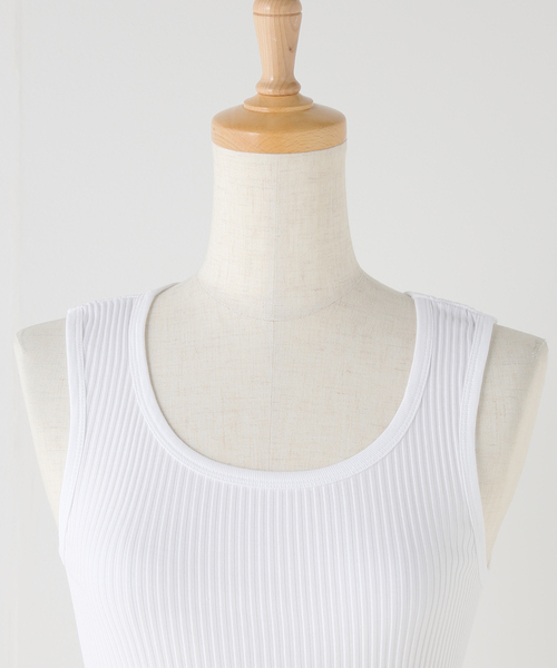 AP STUDIO（エーピーストゥディオ）の「【TanC TOKYO/タンクトウキョウ】SKIN tanktop（タンクトップ・レディース・ホワイト・FREE）」の11枚目の写真