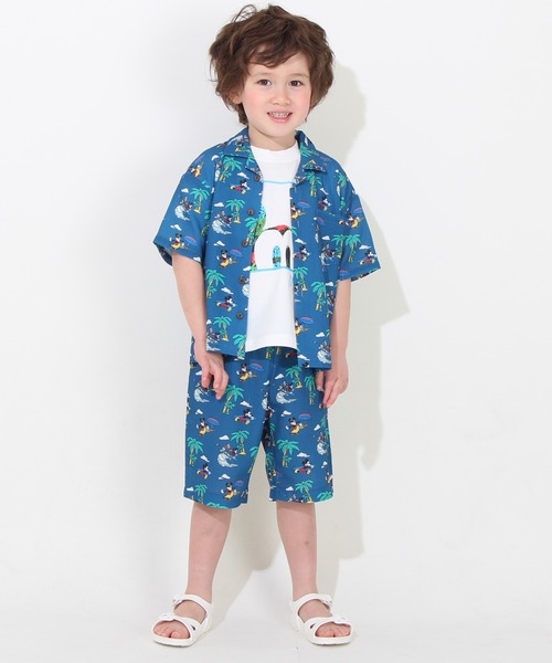 Disney（ディズニー）の「親子お揃い ディズニー リゾート柄シャツ 8265K (ボトム別売)（シャツ/ブラウス・キッズ・パープル/ネイビー・130cm/90cm/110cm/140cm/100cm）」の5枚目の写真