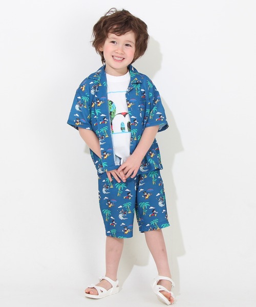 Disney（ディズニー）の「親子お揃い ディズニー リゾート柄シャツ 8265K (ボトム別売)（シャツ/ブラウス・キッズ・パープル/ネイビー・130cm/90cm/110cm/140cm/100cm）」の4枚目の写真
