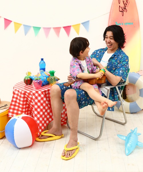 Disney（ディズニー）の「親子お揃い ディズニー リゾート柄シャツ 8265K (ボトム別売)（シャツ/ブラウス・キッズ・パープル/ネイビー・130cm/90cm/110cm/140cm/100cm）」の10枚目の写真