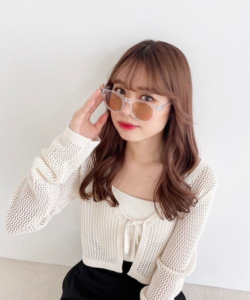 Heather（ヘザー）の「クリアフレームサングラス　909536（メガネ・レディース・ピンク系その他/グレー系その他・ONE SIZE）」の7枚目の写真