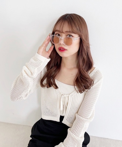 Heather（ヘザー）の「クリアフレームサングラス　909536（メガネ・レディース・ピンク系その他/グレー系その他・ONE SIZE）」の6枚目の写真