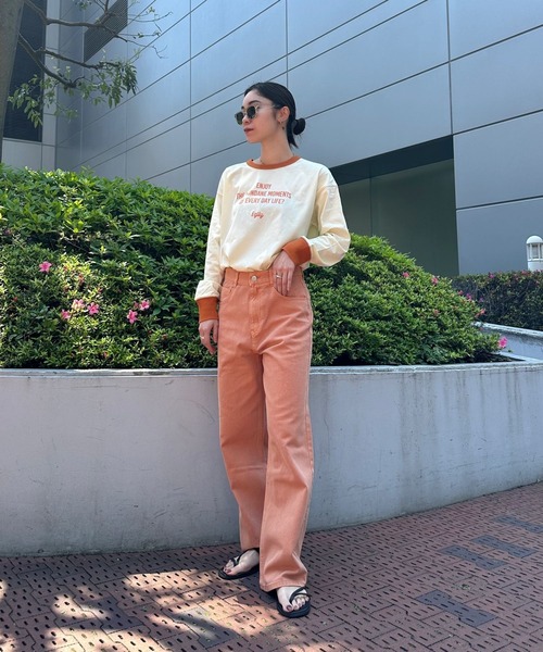 Eglly(エグリー)の「EGLLYラグランロンT(Tシャツ/カットソー・レディース・ピンク/ブラック/オフホワイト・FREE)」の21枚目の写真