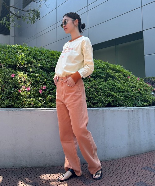 Eglly(エグリー)の「EGLLYラグランロンT(Tシャツ/カットソー・レディース・ピンク/ブラック/オフホワイト・FREE)」の14枚目の写真