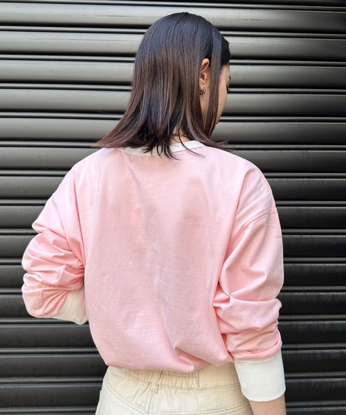 Eglly(エグリー)の「EGLLYラグランロンT(Tシャツ/カットソー・レディース・ピンク/ブラック/オフホワイト・FREE)」の10枚目の写真