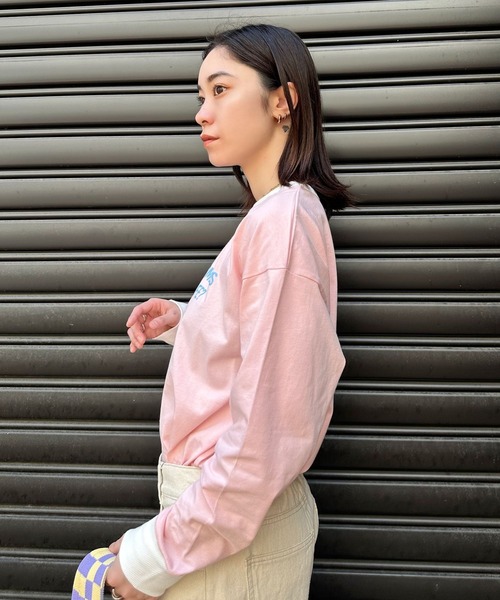 Eglly(エグリー)の「EGLLYラグランロンT(Tシャツ/カットソー・レディース・ピンク/ブラック/オフホワイト・FREE)」の5枚目の写真