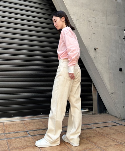 Eglly(エグリー)の「EGLLYラグランロンT(Tシャツ/カットソー・レディース・ピンク/ブラック/オフホワイト・FREE)」の8枚目の写真