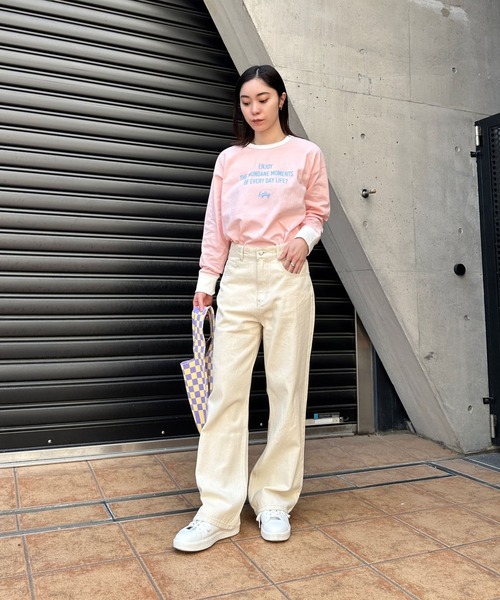 Eglly(エグリー)の「EGLLYラグランロンT(Tシャツ/カットソー・レディース・ピンク/ブラック/オフホワイト・FREE)」の20枚目の写真