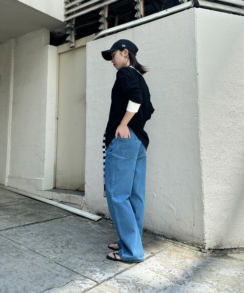 Eglly(エグリー)の「EGLLYラグランロンT(Tシャツ/カットソー・レディース・ピンク/ブラック/オフホワイト・FREE)」の18枚目の写真