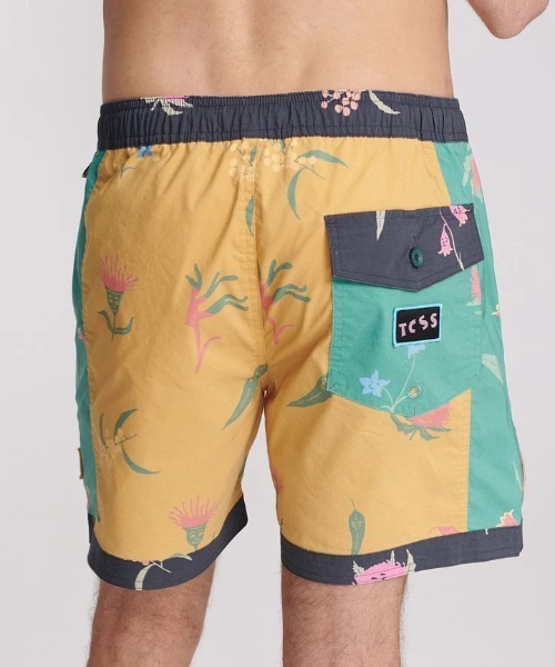 TCSS（ティーシーエスエス）の「BOARD SHORTS/Critical Slide(クリティカルスライド)TCSS総柄フラワープリントウエストゴムスイムボードショーツ サーフトランクス【水着】（水着・メンズ・その他1・30inch/32inch/34inch/28inch）」の6枚目の写真