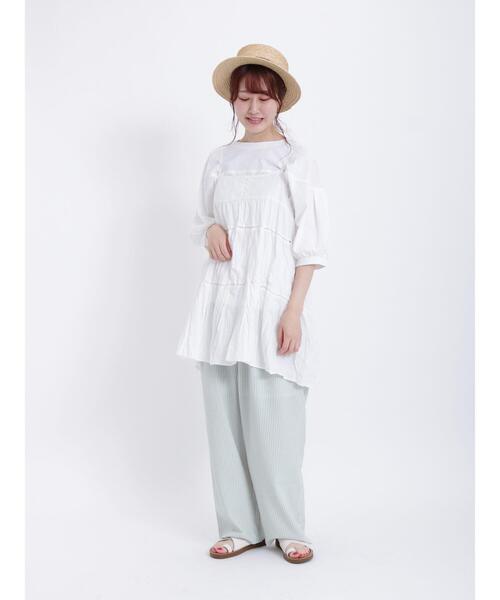 Samansa Mos2(サマンサ モスモス)の「サムリングクロスサンダル(サンダル・レディース・ブラック/ブラウン/オフホワイト・L/M)」の9枚目の写真