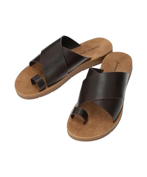 Samansa Mos2(サマンサ モスモス)の「サムリングクロスサンダル(サンダル・レディース・ブラック/ブラウン/オフホワイト・L/M)」の14枚目の写真