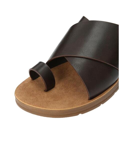 Samansa Mos2(サマンサ モスモス)の「サムリングクロスサンダル(サンダル・レディース・ブラック/ブラウン/オフホワイト・L/M)」の17枚目の写真