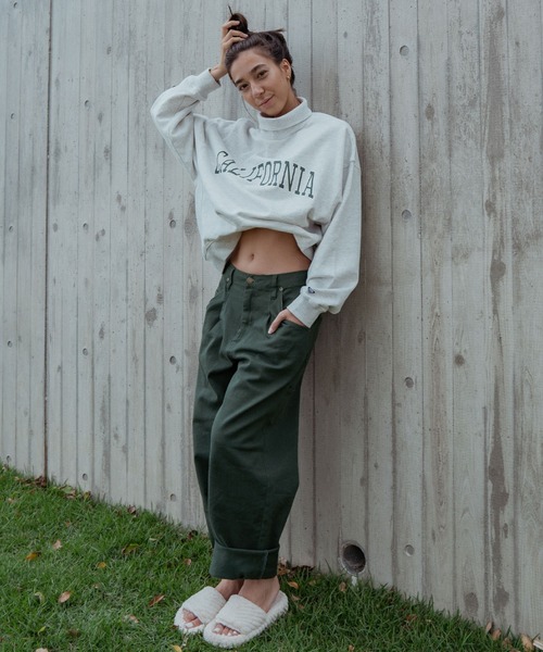 ROXY(ロキシー)の「PAINTER PANTS/ロキシーワイドパンツ(その他パンツ・レディース・ブラック/グリーン/ベージュ・MEDIUM/LARGE)」の3枚目の写真