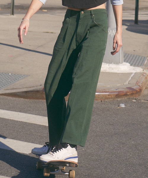 ROXY(ロキシー)の「PAINTER PANTS/ロキシーワイドパンツ(その他パンツ・レディース・ブラック/グリーン/ベージュ・MEDIUM/LARGE)」の18枚目の写真