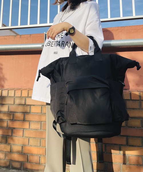 Scrap Book 2wayナイロンリュック ブラック Scrap Book】2WAYナイロンリュック | 『Scrap Book』『LAGLAIA