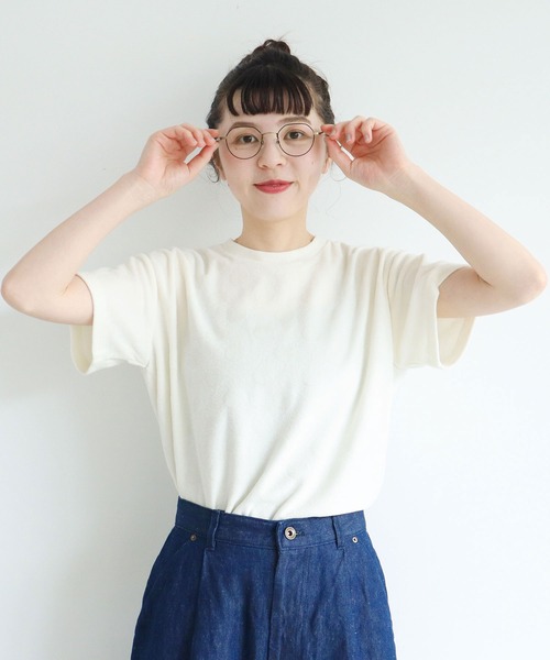 アトリエ・ド・ザボン　麻リネン100 カラフルドット模様 半袖シャツ l'atelier du savon（アトリエドサボン）の「ピンポンドット T