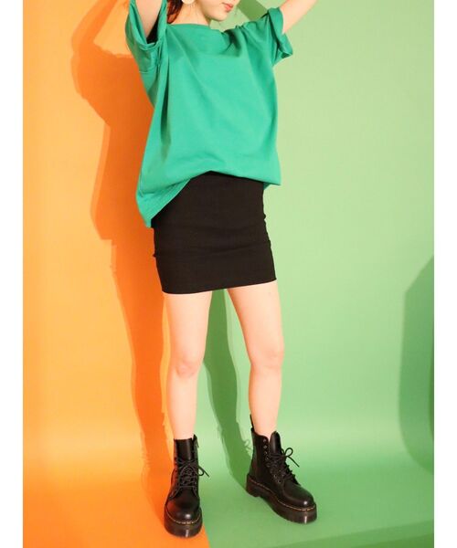 EVRIS（エヴリス）の「インナーストレッチタイトミニスカート（スカート・レディース・ホワイト/グリーン/ブラック・FREE）」の11枚目の写真