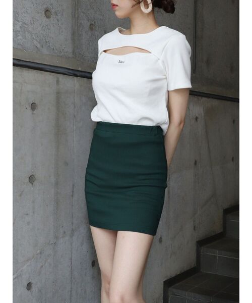 EVRIS（エヴリス）の「インナーストレッチタイトミニスカート（スカート・レディース・ホワイト/グリーン/ブラック・FREE）」の17枚目の写真