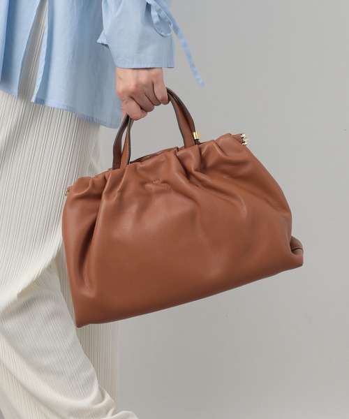 TOV FRAME HAND バック　キャメル　本日限定価格 tov（トーヴ）の「【TOV】FRAME - HAND/ T23W02B257（ハンドバッグ