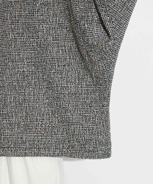 tk.TAKEO KIKUCHI（ティーケータケオキクチ）の「◆ツィードジャカード ムササビドルマンカットソー（Tシャツ/カットソー・メンズ・ブラック系3/ブラック系4/ブラック・88）」の22枚目の写真