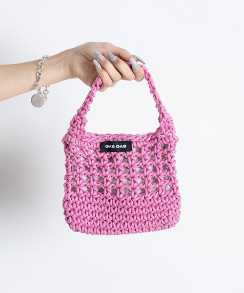GAB GAB（ガブガブ）の「メッシュミニバッグ（ハンドバッグ・レディース・ピンク/ブラック/ブルー・FREE）」の3枚目の写真