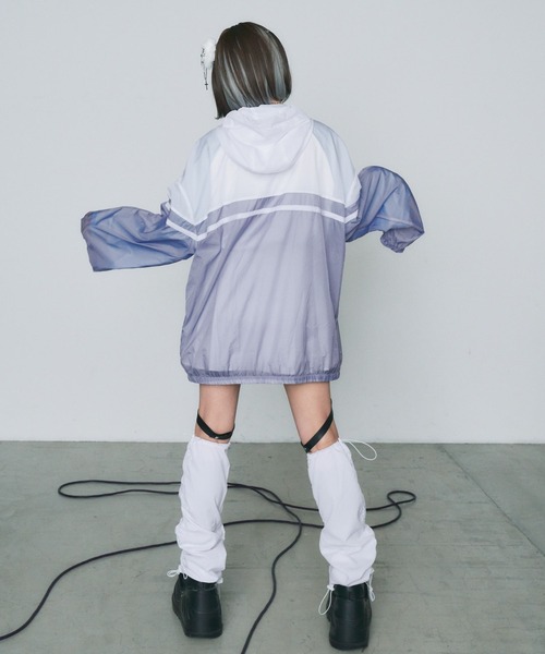 WEGO(ウィゴー)の「WEGO/【一部店限定】シアーウィンドブレーカー(ナイロンジャケット・レディース・グレー・FREE)」の6枚目の写真