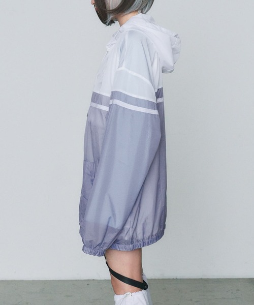 WEGO(ウィゴー)の「WEGO/【一部店限定】シアーウィンドブレーカー(ナイロンジャケット・レディース・グレー・FREE)」の11枚目の写真