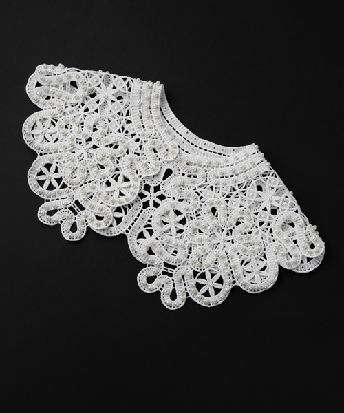 新品・タグ付き 24年♡ルネ リボン付きブラウス パール レース 定価6万円 S セール】【BONLECILL noir】レースフレアスリーブブラウス