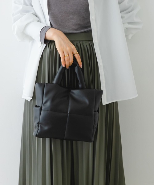 RODE SKO（ロデスコ）の「プチキルティングトートバッグ（トートバッグ・レディース・ブラック/アイボリー/イエロー系その他・ONE）」の3枚目の写真