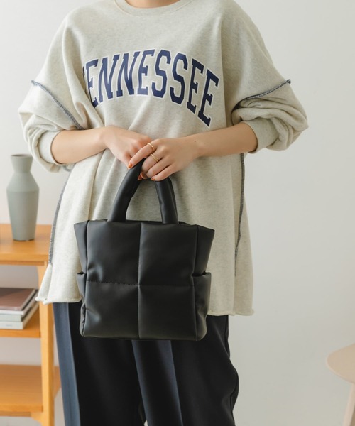 RODE SKO（ロデスコ）の「プチキルティングトートバッグ（トートバッグ・レディース・ブラック/アイボリー/イエロー系その他・ONE）」の12枚目の写真