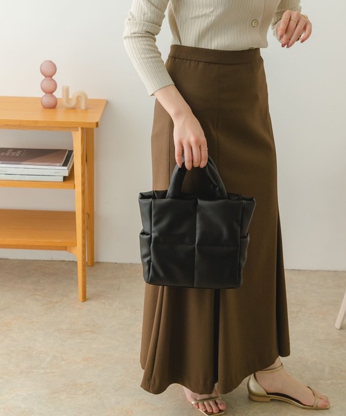 RODE SKO（ロデスコ）の「プチキルティングトートバッグ（トートバッグ・レディース・ブラック/アイボリー/イエロー系その他・ONE）」の22枚目の写真