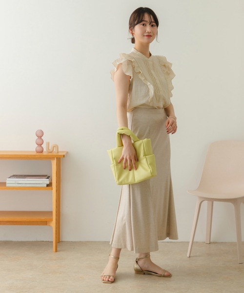 RODE SKO（ロデスコ）の「プチキルティングトートバッグ（トートバッグ・レディース・ブラック/アイボリー/イエロー系その他・ONE）」の9枚目の写真