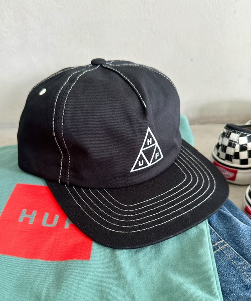 セール】HUF(ハフ)/トリプルトライアングルロゴ刺繍 スナップ