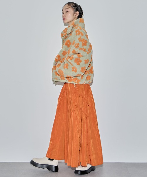 新品タグ付ella シアーブルゾン Ezick（エジック）の「Many belt シャーリングシアーブルゾン