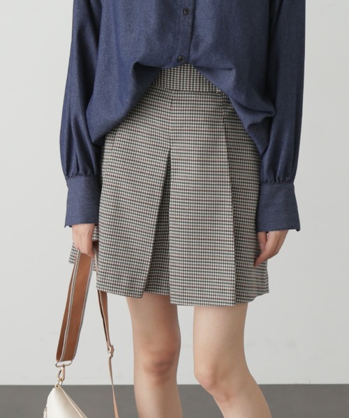 FREE'S MART（フリーズマート）の「◆タックキュロットパンツ（その他パンツ・レディース・ブラック/ベージュ系その他/ベージュ/モカ・SMALL/MEDIUM）」の4枚目の写真