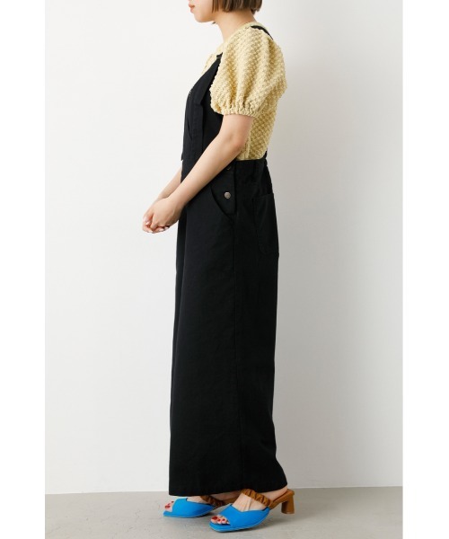 RODEO CROWNS WIDE BOWL（ロデオクラウンズワイドボウル）の「カシュクールルーズサロペット（つなぎ/オールインワン・レディース・ブルー/ブラウン/ブラック・FREE）」の6枚目の写真