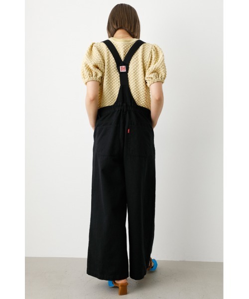 RODEO CROWNS WIDE BOWL（ロデオクラウンズワイドボウル）の「カシュクールルーズサロペット（つなぎ/オールインワン・レディース・ブルー/ブラウン/ブラック・FREE）」の7枚目の写真