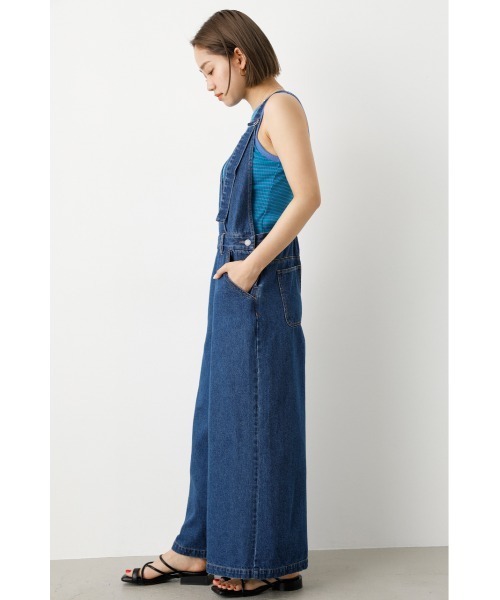 RODEO CROWNS WIDE BOWL（ロデオクラウンズワイドボウル）の「カシュクールルーズサロペット（つなぎ/オールインワン・レディース・ブルー/ブラウン/ブラック・FREE）」の11枚目の写真