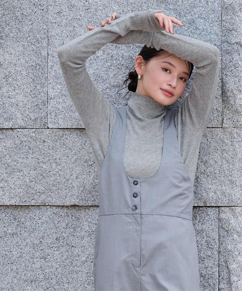 2817y 美品 オープロジェクト 厚手ハイネックリブニット ウール M UR'S