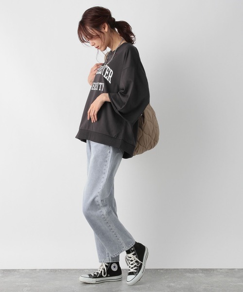 GLOBAL WORK(グローバルワーク)の「GOODデニムストレートパンツ/909510(デニムパンツ・レディース・ライトブルー/ネイビー/ブルー/ブルー系その他5/ブラック/ブルー系その他6/スカイブルー・SMALL/MEDIUM/LARGE/X-SMALL)」の9枚目の写真