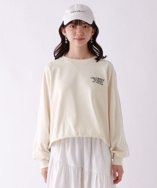 repipi armario(レピピ アルマリオ)の「サイドラインショートスウェット(スウェット・キッズ・グレー/チャコールグレー/アイボリー/ホワイト・SMALL/MEDIUM/LARGE)」の8枚目の写真