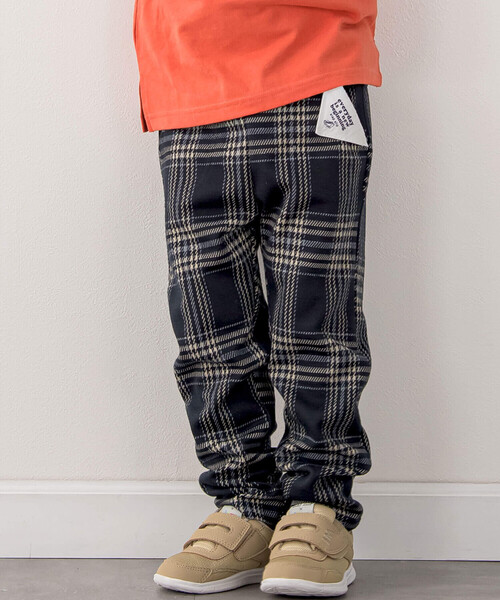 SLAP SLIP(スラップスリップ)の「【お揃い】チェック柄ジャガードパンツ(80~120cm)(その他パンツ・キッズ・ブラック系その他/ブルー系その他2/ベージュ系その他・120cm/80cm/100cm/90cm/110cm)」の3枚目の写真