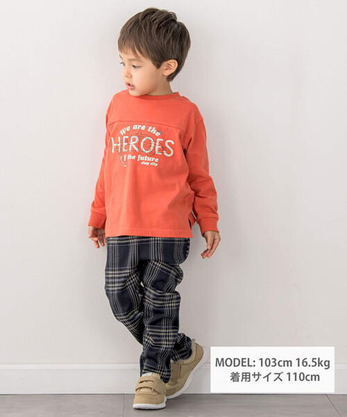 SLAP SLIP(スラップスリップ)の「【お揃い】チェック柄ジャガードパンツ(80~120cm)(その他パンツ・キッズ・ブラック系その他/ブルー系その他2/ベージュ系その他・120cm/80cm/100cm/90cm/110cm)」の5枚目の写真