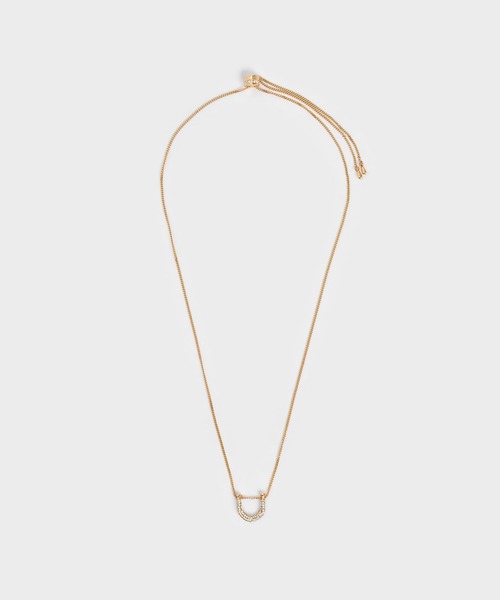 CHARLES & KEITH（チャールズ & キース）の「Gabine ガビーヌ スワロフスキークリスタルネックレス（ネックレス・レディース・シルバー/ゴールド系その他/ゴールド・FREE）」の8枚目の写真