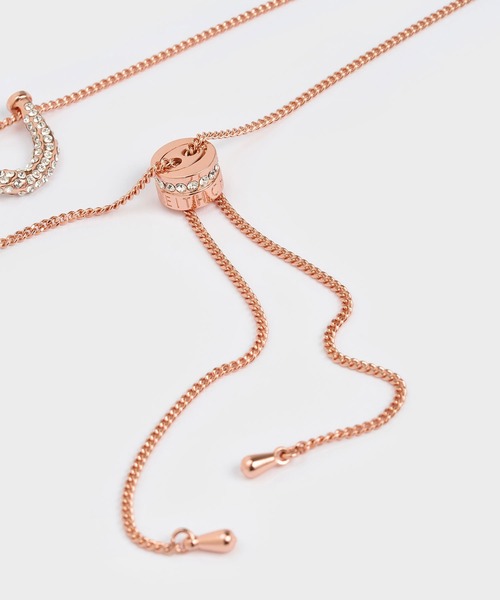 CHARLES & KEITH（チャールズ & キース）の「Gabine ガビーヌ スワロフスキークリスタルネックレス（ネックレス・レディース・シルバー/ゴールド系その他/ゴールド・FREE）」の13枚目の写真