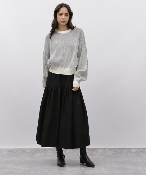 LAKOLE（ラコレ）の「配色アゼプルオーバー / 977356（ニット/セーター・レディース・ブラック/ライトイエロー/ブルー/ベージュ・SMALL/MEDIUM）」の12枚目の写真